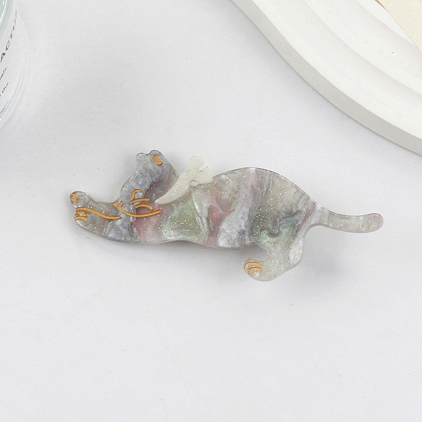 PandaHall Cute Glitter Cat Cellulose Acetate Alligator Hair Clips, Hair Accessories for Girls, Dark Sea Green, 90x15mm Cellulose Acetate Cat...
PandaHall Cute Glitter Cat Cellulose Acetate Alligator Hair Clips, Hair Accessories for Girls, Dark Sea Green, 90x15mm Cellulose Acetate Cat...
