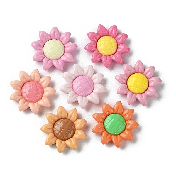 PandaHall Opaque Resin Cabochons, Flower, Mixed Color, 28x28.5x6mm Resin Flower Multicolor
PandaHall Opaque Resin Cabochons, Flower, Mixed Color, 28x28.5x6mm Resin Flower Multicolor