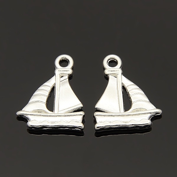 PandaHall Tibetan Style Alloy Sail Boat Pendants, Cadmium Free & Nickel Free & Lead Free, Silver Color Plated, 20x16.5x2mm Alloy Vehicle...
PandaHall Tibetan Style Alloy Sail Boat Pendants, Cadmium Free & Nickel Free & Lead Free, Silver Color Plated, 20x16.5x2mm Alloy Vehicle...