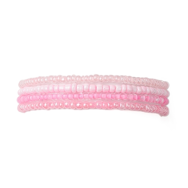 PandaHall 4Pcs Rondelle Glass Seed Beaded Stretch Bracelet Sets, Stackable Bracelets for Women, Pink, Inner Diameter: 2-5/8 inch(6.8cm)...
PandaHall 4Pcs Rondelle Glass Seed Beaded Stretch Bracelet Sets, Stackable Bracelets for Women, Pink, Inner Diameter: 2-5/8 inch(6.8cm)...