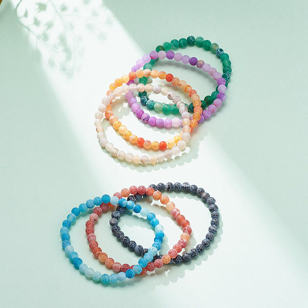 PandaHall 7Pcs 7 Color Natural Weathered Agate(Dyed) Round Beaded Stretch Bracelets Set, Gemstone Jewelry for Women, Mixed Color, Inner..., Multicolor
PandaHall 7Pcs 7 Color Natural Weathered Agate(Dyed) Round Beaded Stretch Bracelets Set, Gemstone Jewelry for Women, Mixed Color, Inner..., Multicolor