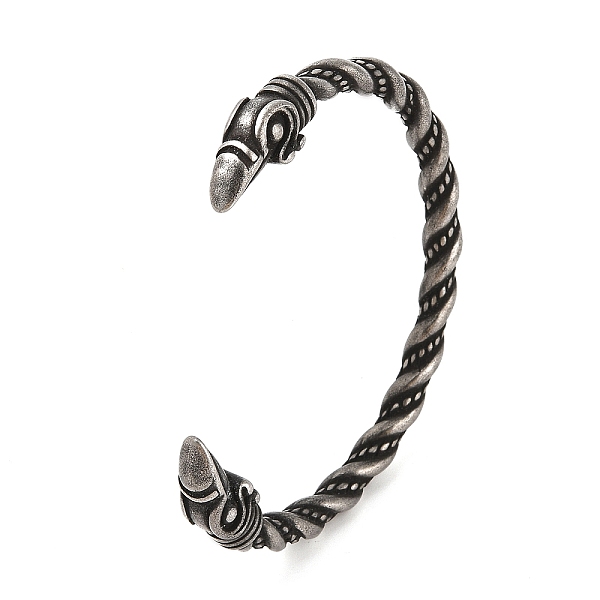PandaHall Viking 304 Stainless Steel Twisted Eagle Open Cuff Bangles for Men, Antique Silver, Inner Diameter: 2-3/4 inch(7cm), 9.5mm 304...
PandaHall Viking 304 Stainless Steel Twisted Eagle Open Cuff Bangles for Men, Antique Silver, Inner Diameter: 2-3/4 inch(7cm), 9.5mm 304...