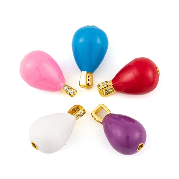 PandaHall Brass Micro Pave Cubic Zirconia Pendants, with Enamel, Real 18K Gold Plated, Teardrop Charms, Mixed Color, 24x14mm, Hole..., Multicolor
PandaHall Brass Micro Pave Cubic Zirconia Pendants, with Enamel, Real 18K Gold Plated, Teardrop Charms, Mixed Color, 24x14mm, Hole..., Multicolor