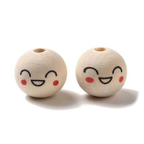PandaHall Wood European Beads, Round with Face, Blanched Almond, 19~20x18mm, Hole: 5mm, about 204pcs/500g Wood Round
PandaHall Wood European Beads, Round with Face, Blanched Almond, 19~20x18mm, Hole: 5mm, about 204pcs/500g Wood Round