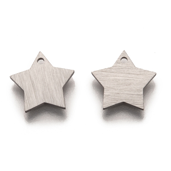 PandaHall 304 Stainless Steel Pendants, Stamping Blank Tag, Laser Cut, Double Side Drawbench Effect, Star, Stainless Steel Color...
PandaHall 304 Stainless Steel Pendants, Stamping Blank Tag, Laser Cut, Double Side Drawbench Effect, Star, Stainless Steel Color...