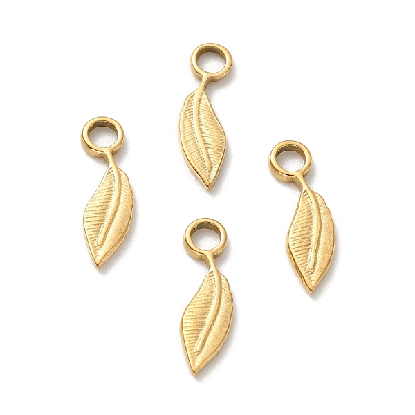 PandaHall Ion Plating 304 Stainless Steel Pendants, Leaf, Golden, 15.5x4.5x1mm, Hole: 2.6mm 304 Stainless Steel Leaf
PandaHall Ion Plating 304 Stainless Steel Pendants, Leaf, Golden, 15.5x4.5x1mm, Hole: 2.6mm 304 Stainless Steel Leaf