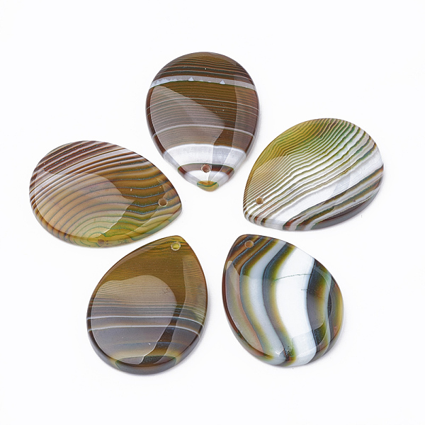 PandaHall Natural Banded Agate Pendants, Dyed, Drop, 39~42x27~30x5~8mm, Hole: 1.5mm Banded Agate Teardrop
PandaHall Natural Banded Agate Pendants, Dyed, Drop, 39~42x27~30x5~8mm, Hole: 1.5mm Banded Agate Teardrop