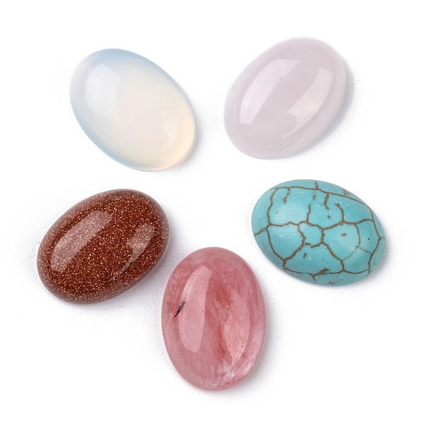 PandaHall Gemstone Cabochons, Oval, Mixed Stone, Mixed Color, 18x13x6mm Mixed Stone Oval Multicolor
PandaHall Gemstone Cabochons, Oval, Mixed Stone, Mixed Color, 18x13x6mm Mixed Stone Oval Multicolor