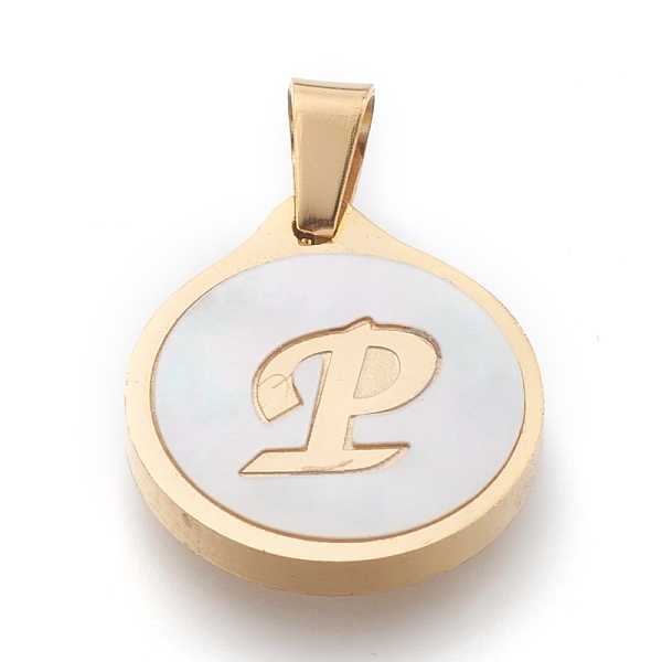 PandaHall 304 Stainless Steel Pendants, with Shell, Flat Round with Alphabet, Golden, Letter.Q, 20.5x18x2.5mm, Hole: 7x4mm Stainless...
PandaHall 304 Stainless Steel Pendants, with Shell, Flat Round with Alphabet, Golden, Letter.Q, 20.5x18x2.5mm, Hole: 7x4mm Stainless...