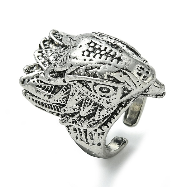 PandaHall Dragon Alloy Open Cuff Rings for Men, Lead Free & Cadmium Free, Antique Silver, 33mm, Inner Diameter: Adjustable Alloy Dragon
PandaHall Dragon Alloy Open Cuff Rings for Men, Lead Free & Cadmium Free, Antique Silver, 33mm, Inner Diameter: Adjustable Alloy Dragon