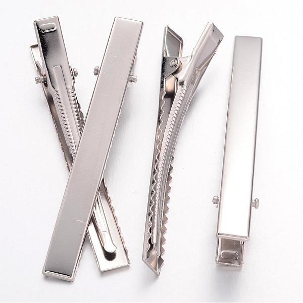 PandaHall Platinum Plated Iron Flat Alligator Hair Clip Findings for DIY Hair Accessories Making, 77x9mm Iron
PandaHall Platinum Plated Iron Flat Alligator Hair Clip Findings for DIY Hair Accessories Making, 77x9mm Iron