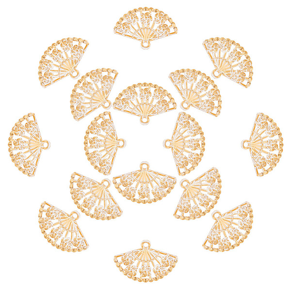 PandaHall ARRICRAFT Plastic Metal Enlaced Pendants, Fan, Golden, 29x42.5x3.5mm, 60pcs/box Plastic Fan
PandaHall ARRICRAFT Plastic Metal Enlaced Pendants, Fan, Golden, 29x42.5x3.5mm, 60pcs/box Plastic Fan