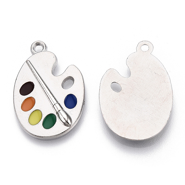 PandaHall Alloy Pendants, with Enamel, Cadmium Free & Nickel Free & Lead Free, Platinum, Color Plate Charm, Colorful, 28.5x19.5x2.5mm, Hole...
PandaHall Alloy Pendants, with Enamel, Cadmium Free & Nickel Free & Lead Free, Platinum, Color Plate Charm, Colorful, 28.5x19.5x2.5mm, Hole...