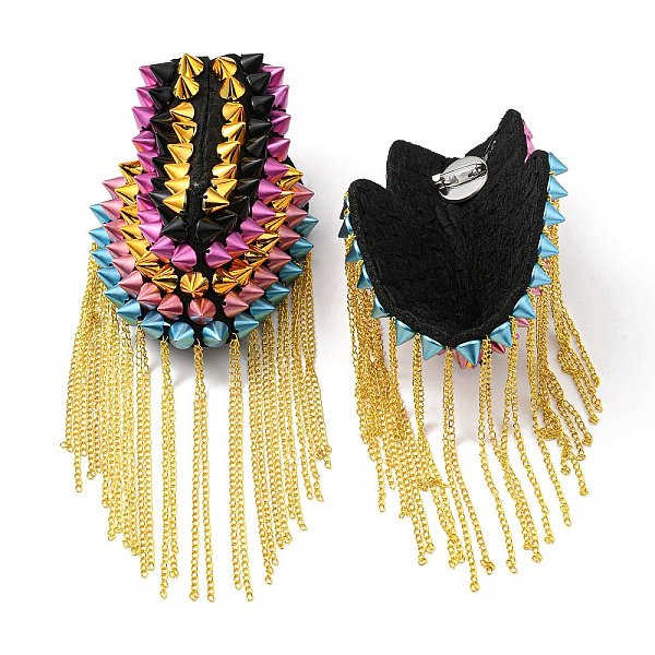 PandaHall SUPERFINDINGS 2Pcs Detachable Iron Tassel Epaulettes, Retro Rhinestone Shoulder Badges, with Cloth Findings & Pin, Light Gold...
PandaHall SUPERFINDINGS 2Pcs Detachable Iron Tassel Epaulettes, Retro Rhinestone Shoulder Badges, with Cloth Findings & Pin, Light Gold...