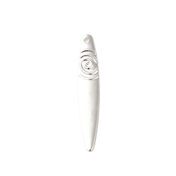 PandaHall Brass Pendants, Leaf, 925 Sterling Silver Plated, 28x5x0.8mm, Hole: 1.2mm Brass Leaf
PandaHall Brass Pendants, Leaf, 925 Sterling Silver Plated, 28x5x0.8mm, Hole: 1.2mm Brass Leaf