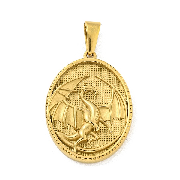 PandaHall Ion Plating(IP) 304 Stainless Steel Pendants, Oval with Bat Charm, Golden, 35.5x26x4mm, Hole: 9.5x5mm 304 Stainless Steel Oval
PandaHall Ion Plating(IP) 304 Stainless Steel Pendants, Oval with Bat Charm, Golden, 35.5x26x4mm, Hole: 9.5x5mm 304 Stainless Steel Oval