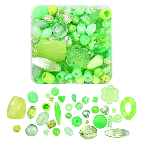 PandaHall 100G Acrylic Beads, Mixed Shapes, Lime Green, 5.5~28x6~20x3~11mm, Hole: 1~5mm Acrylic Mixed Shapes
PandaHall 100G Acrylic Beads, Mixed Shapes, Lime Green, 5.5~28x6~20x3~11mm, Hole: 1~5mm Acrylic Mixed Shapes