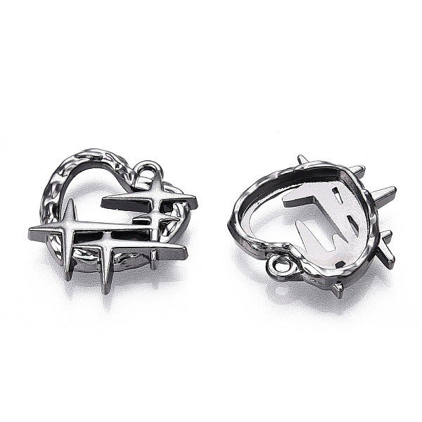 PandaHall Alloy Pendants, Lead Free & Nickel Free & Cadmium Free, Heart, Gunmetal, 20x20.5x4mm, Hole: 1.6mm Alloy Heart
PandaHall Alloy Pendants, Lead Free & Nickel Free & Cadmium Free, Heart, Gunmetal, 20x20.5x4mm, Hole: 1.6mm Alloy Heart