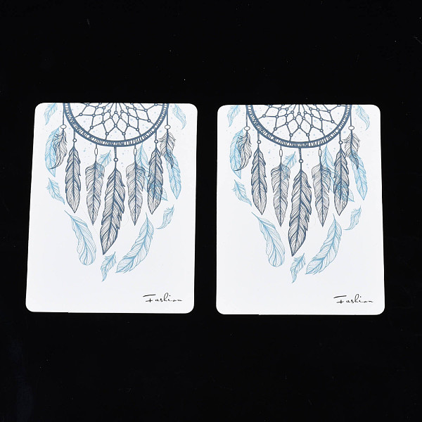 PandaHall Cardboard Display Cards, Used For Brooch, Rectangle with Feather Pattern, Light Sky Blue, 8x6x0.04cm Paper Feather
PandaHall Cardboard Display Cards, Used For Brooch, Rectangle with Feather Pattern, Light Sky Blue, 8x6x0.04cm Paper Feather