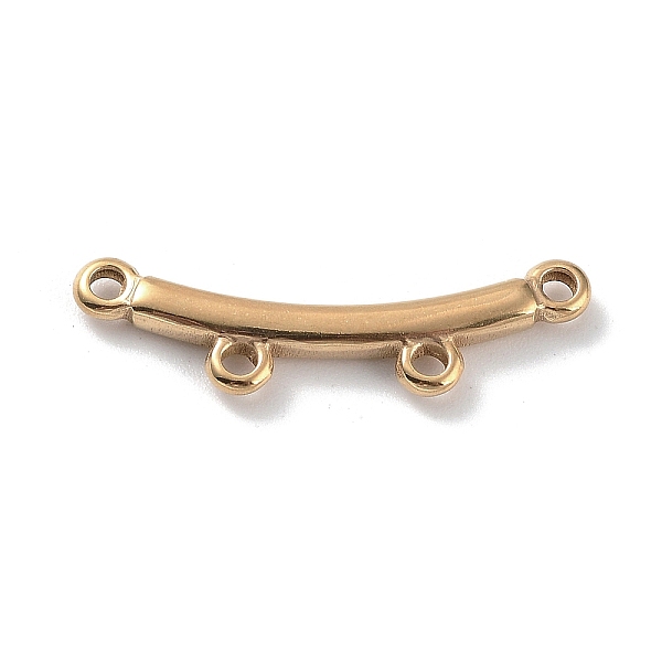 PandaHall Boho Style 304 Stainless Steel Multi-Strand Links, Curved Stick, Golden, 23x7x2mm, Hole: 1.4mm 304 Stainless Steel Stick
PandaHall Boho Style 304 Stainless Steel Multi-Strand Links, Curved Stick, Golden, 23x7x2mm, Hole: 1.4mm 304 Stainless Steel Stick