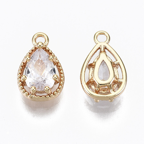 PandaHall Brass Micro Cubic Zirconia Charms, Nickel Free, Real 18K Gold Plated, Teardrop, Clear, 9.5x6x3.5mm, Hole: 1mm Brass+Cubic Zirconia...
PandaHall Brass Micro Cubic Zirconia Charms, Nickel Free, Real 18K Gold Plated, Teardrop, Clear, 9.5x6x3.5mm, Hole: 1mm Brass+Cubic Zirconia...