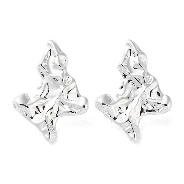 PandaHall Rack Plating Brass Twist Leaf Stud Earrings, Lead Free & Cadmium Free, Silver, 37x26.5mm Brass Leaf
PandaHall Rack Plating Brass Twist Leaf Stud Earrings, Lead Free & Cadmium Free, Silver, 37x26.5mm Brass Leaf