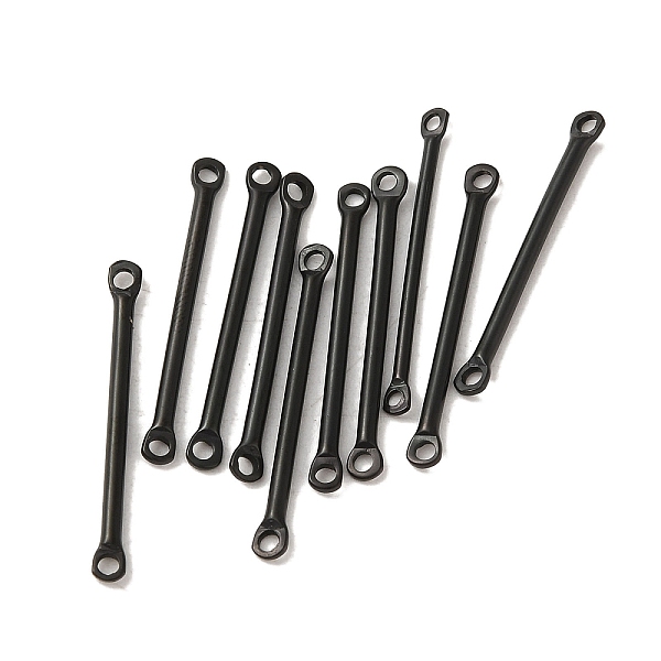 PandaHall 304 Stainless Steel Links, Bar Connector Charms, Black, 25x2.5x1.5mm, Hole: 1.4mm 304 Stainless Steel Stick
PandaHall 304 Stainless Steel Links, Bar Connector Charms, Black, 25x2.5x1.5mm, Hole: 1.4mm 304 Stainless Steel Stick