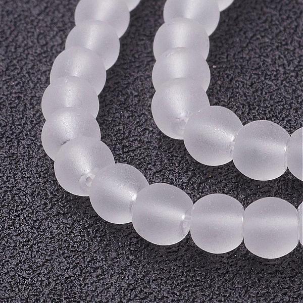 PandaHall Transparent Glass Bead Strands, Frosted, Round, White, 4mm, Hole: 1.1~1.6mm, about 200pcs/strand, 31.4 inch Glass Round White
PandaHall Transparent Glass Bead Strands, Frosted, Round, White, 4mm, Hole: 1.1~1.6mm, about 200pcs/strand, 31.4 inch Glass Round White