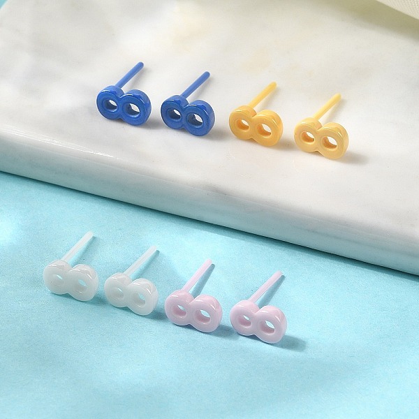PandaHall Hypoallergenic Bioceramics Zirconia Ceramic Stud Earrings, Number 8, No Fading and Nickel Free, Mixed Color, 7x4.5mm Zirconia..., Multicolor
PandaHall Hypoallergenic Bioceramics Zirconia Ceramic Stud Earrings, Number 8, No Fading and Nickel Free, Mixed Color, 7x4.5mm Zirconia..., Multicolor