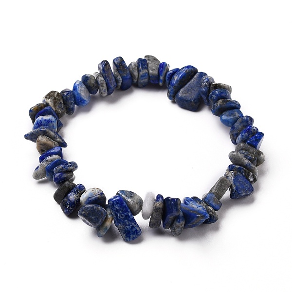 PandaHall Natural Lapis Lazuli Chip Beads Stretch Bracelets, Inner Diameter: 2-3/8 inch(6cm), Beads: 5~15mm Lapis Lazuli
PandaHall Natural Lapis Lazuli Chip Beads Stretch Bracelets, Inner Diameter: 2-3/8 inch(6cm), Beads: 5~15mm Lapis Lazuli