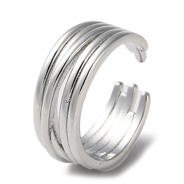 PandaHall Rack Plating Brass Criss Cross Open Cuff Rings, Cadmium Free & Lead Free, Platinum, US Size 7 1/4(17.5mm) Brass
PandaHall Rack Plating Brass Criss Cross Open Cuff Rings, Cadmium Free & Lead Free, Platinum, US Size 7 1/4(17.5mm) Brass