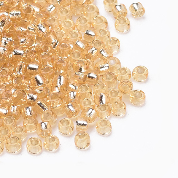 PandaHall Silver Lined Glass Seed Beads, Round, Pale Goldenrod, 1.5~2x1mm, Hole: 0.6mm, about 120000pcs/bag, about 450g/bag Glass Yellow
PandaHall Silver Lined Glass Seed Beads, Round, Pale Goldenrod, 1.5~2x1mm, Hole: 0.6mm, about 120000pcs/bag, about 450g/bag Glass Yellow