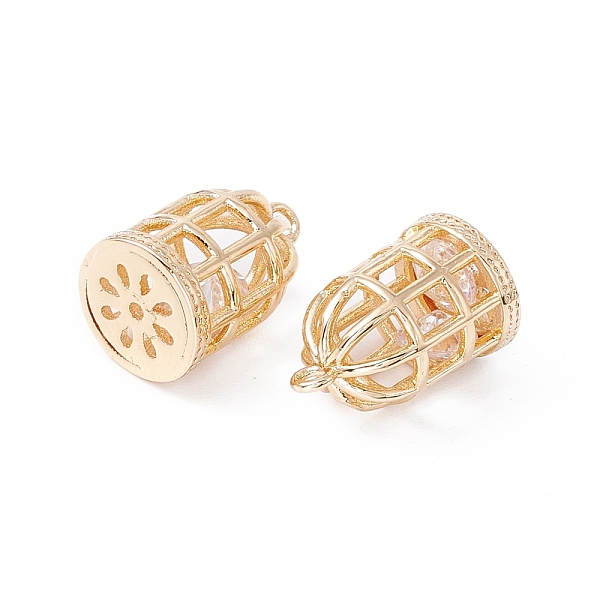 PandaHall Brass Micro Pave Cubic Zirconia Pendants, Cadmium Free & Lead Free, Clear, Bird Cage, Golden, 15x9.5mm, Hole: 1.4mm Brass+Cubic...
PandaHall Brass Micro Pave Cubic Zirconia Pendants, Cadmium Free & Lead Free, Clear, Bird Cage, Golden, 15x9.5mm, Hole: 1.4mm Brass+Cubic...