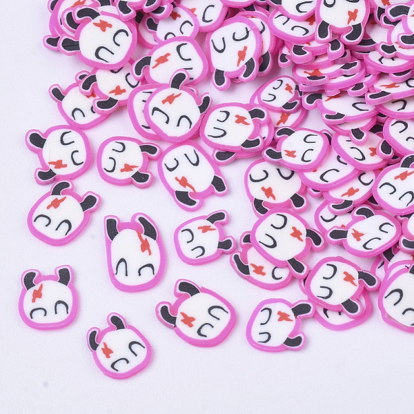 PandaHall Handmade Polymer Clay Cabochons, Fashion Nail Art Decoration Accessories, Dog, Pink, 5~6x5~7x0.3~0.5mm, about 35000~40000pcs/500g...
PandaHall Handmade Polymer Clay Cabochons, Fashion Nail Art Decoration Accessories, Dog, Pink, 5~6x5~7x0.3~0.5mm, about 35000~40000pcs/500g...