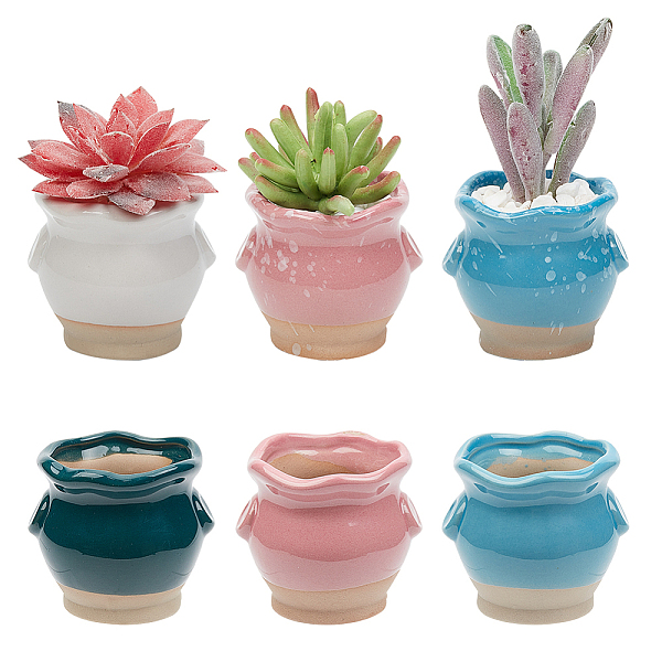 PandaHall 6 Pcs Colorful Ceramic Flower Pots, Thumb Small Flowerpot Mini Succulent Plant Pots with Drainage Hole Ceramic Succulent Planter..., Multicolor
PandaHall 6 Pcs Colorful Ceramic Flower Pots, Thumb Small Flowerpot Mini Succulent Plant Pots with Drainage Hole Ceramic Succulent Planter..., Multicolor