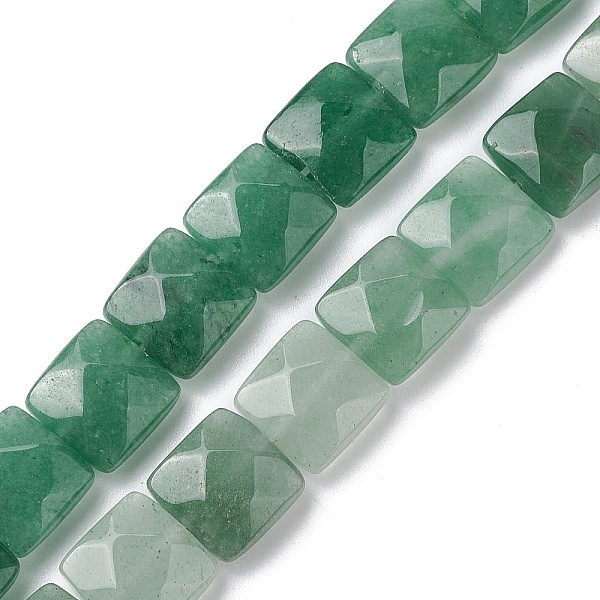 PandaHall Natural Green Aventurine Beads Strands, Faceted Square, 10x10x5mm, Hole: 1.2mm, about 20pcs/strand, 7.95''(20.2cm) Green...
PandaHall Natural Green Aventurine Beads Strands, Faceted Square, 10x10x5mm, Hole: 1.2mm, about 20pcs/strand, 7.95''(20.2cm) Green...