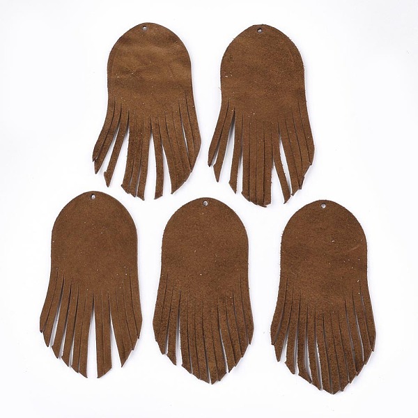 PandaHall Eco-Friendly Sheepskin Leather Tassel Big Pendants, Saddle Brown, 60x27x1mm, Hole: 1.2mm Leather Brown
PandaHall Eco-Friendly Sheepskin Leather Tassel Big Pendants, Saddle Brown, 60x27x1mm, Hole: 1.2mm Leather Brown