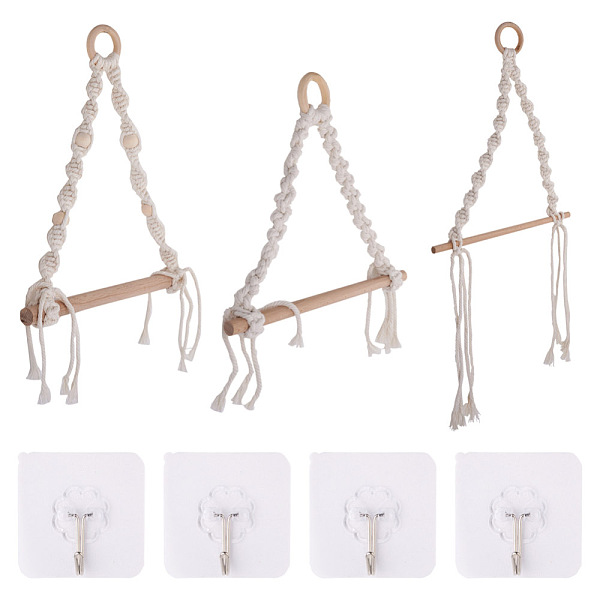 PandaHall Crafans 3Pcs 3 Styles Handmade Cotton with Polyester Rope Woven and Wooden Toilet Paper Holder, for Toilet Paper Hanger, with 4Pcs..., Multicolor
PandaHall Crafans 3Pcs 3 Styles Handmade Cotton with Polyester Rope Woven and Wooden Toilet Paper Holder, for Toilet Paper Hanger, with 4Pcs..., Multicolor