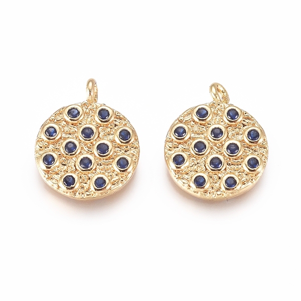 PandaHall Brass Micro Pave Cubic Zirconia Pendants, Flat Round, Golden, Dark Blue, 15x12x2mm, Hole: 1.5mm Brass+Cubic Zirconia Oval Blue
PandaHall Brass Micro Pave Cubic Zirconia Pendants, Flat Round, Golden, Dark Blue, 15x12x2mm, Hole: 1.5mm Brass+Cubic Zirconia Oval Blue