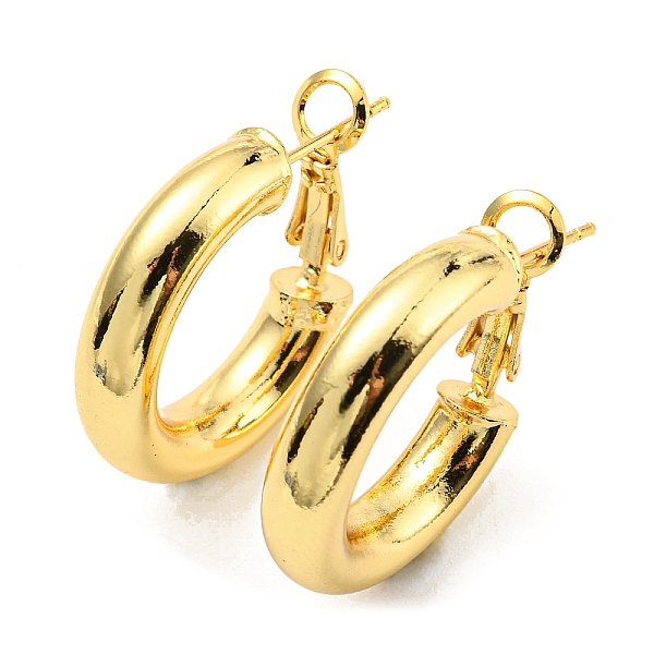 PandaHall Rack Plating Brass Hoop Earring, Cadmium Free & Lead Free, Real 18K Gold Plated, 24x24x5mm Brass
PandaHall Rack Plating Brass Hoop Earring, Cadmium Free & Lead Free, Real 18K Gold Plated, 24x24x5mm Brass