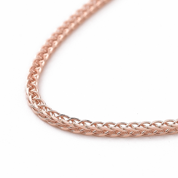 PandaHall 925 Sterling Silver Wheat Chains Necklace for Women, Rose Gold, 17.72 inch(45cm) Sterling Silver
PandaHall 925 Sterling Silver Wheat Chains Necklace for Women, Rose Gold, 17.72 inch(45cm) Sterling Silver