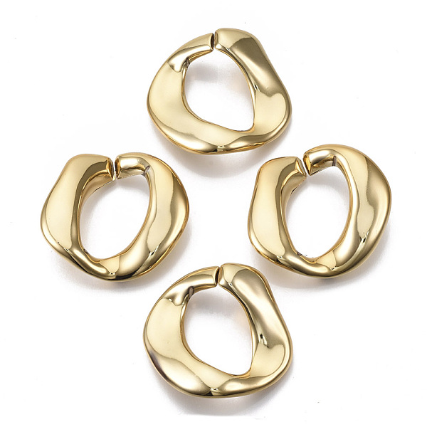 PandaHall CCB Plastic Linking Rings, Quick Link Connectors, For Jewelry Curb Chains Making, Twist, Golden, 41.5x41x9mm, Inner Diameter...
PandaHall CCB Plastic Linking Rings, Quick Link Connectors, For Jewelry Curb Chains Making, Twist, Golden, 41.5x41x9mm, Inner Diameter...