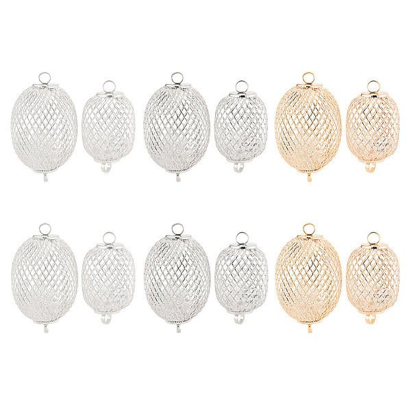 PandaHall 12Pcs 6 Styles Lantern Iron Connector Charms, with Glass Beads Inside, Oval, Mixed Color, 46.5~56x24.5~31.5mm, 2pcs/style Iron...
PandaHall 12Pcs 6 Styles Lantern Iron Connector Charms, with Glass Beads Inside, Oval, Mixed Color, 46.5~56x24.5~31.5mm, 2pcs/style Iron...