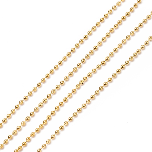 PandaHall Brass Ball Chains, Long-Lasting Plated, Soldered, Cadmium Free & Lead Free, Golden, 1.5mm Brass
PandaHall Brass Ball Chains, Long-Lasting Plated, Soldered, Cadmium Free & Lead Free, Golden, 1.5mm Brass