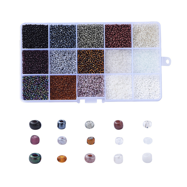 PandaHall Glass Seed Beads, Silver Lined & Transparent & Trans. Colours Lustered & Trans. Colors Rainbow & Frosted Colors & Opaque Colours..., Multicolor
PandaHall Glass Seed Beads, Silver Lined & Transparent & Trans. Colours Lustered & Trans. Colors Rainbow & Frosted Colors & Opaque Colours..., Multicolor