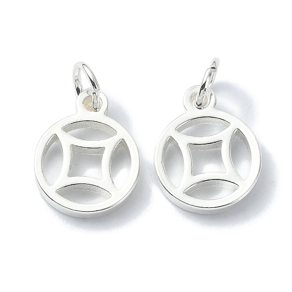 PandaHall Brass Charms, with Jump Ring, Coin Charm, 925 Sterling Silver Plated, 15x12x2mm, Hole: 4mm Brass Others
PandaHall Brass Charms, with Jump Ring, Coin Charm, 925 Sterling Silver Plated, 15x12x2mm, Hole: 4mm Brass Others
