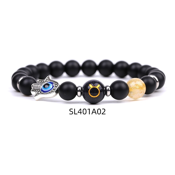 PandaHall Natural Black Agate & Rutilated Quartz Stretch Bracelets, Constellation & Hamsa Hand with Evil Eye Bracelet for Women & Men...
PandaHall Natural Black Agate & Rutilated Quartz Stretch Bracelets, Constellation & Hamsa Hand with Evil Eye Bracelet for Women & Men...