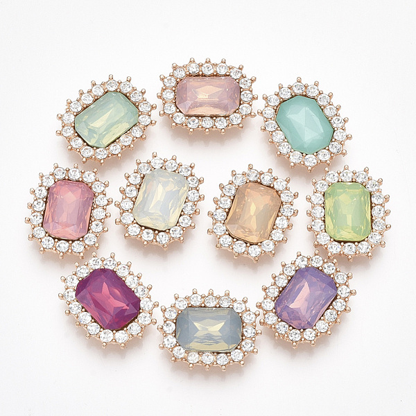 PandaHall Glass Rhinestone Cabochons, with Light Gold Plated Alloy Findings, Faceted, Oval, Mixed Color, 22.5x18.5x5mm Glass Rhinestone Oval...
PandaHall Glass Rhinestone Cabochons, with Light Gold Plated Alloy Findings, Faceted, Oval, Mixed Color, 22.5x18.5x5mm Glass Rhinestone Oval...