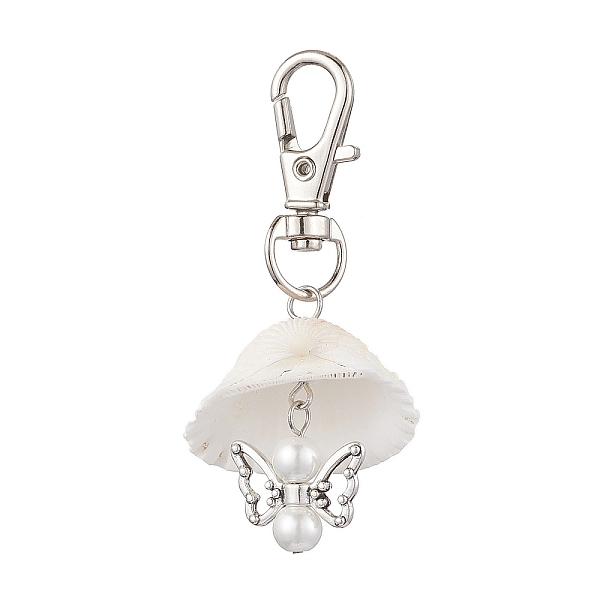 PandaHall Angel Alloy & Natural Shell Pendant Decorations, Swivel Clasps Charms for Bag Ornaments, Antique Silver & Platinum, 62mm Shell...
PandaHall Angel Alloy & Natural Shell Pendant Decorations, Swivel Clasps Charms for Bag Ornaments, Antique Silver & Platinum, 62mm Shell...