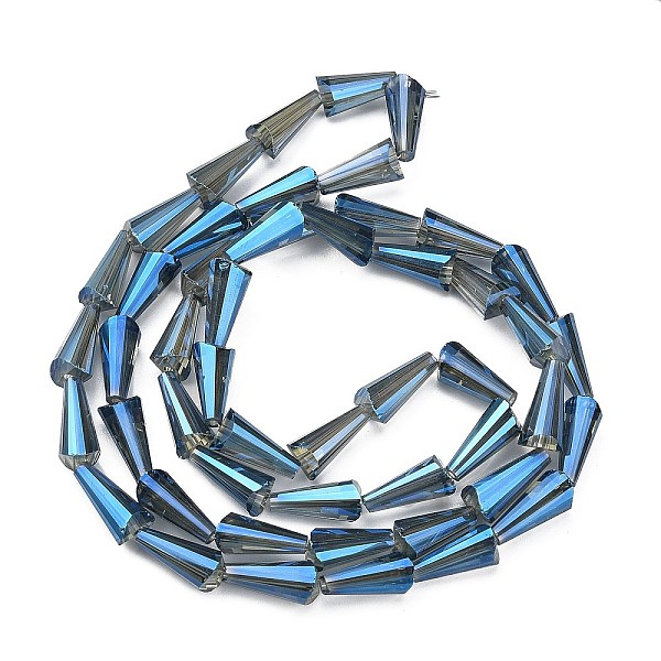 PandaHall Electroplate Glass Beads Strands, Faceted, Cone, Mixed Color, 12x6x6mm, Hole: 2mm Glass Cone Multicolor
PandaHall Electroplate Glass Beads Strands, Faceted, Cone, Mixed Color, 12x6x6mm, Hole: 2mm Glass Cone Multicolor